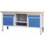 Dílenský ponk Procarosa PROFI221, 1690 x 600 x 865 mm, modrá barva