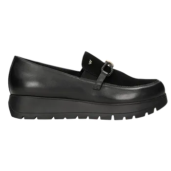 Dámské polobotky Černé Dámské Polobotky Z Kombinovaných Kůží Wojas 4630471 39