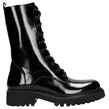 Dámské polobotky Vysoké Černé Lakované Dámské Kotníkové Boty Wojas 6412831 41
