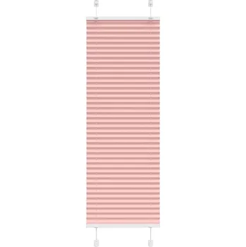 vidaXL Plisovaná roleta růžová 50x100 cm Šířka látky 49,4 cm Polyester