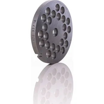 Příslušenství k mlýnku Řezná deska, šajba - vel. 32/12 mm na klobásy Porkert 7003212 (Porkert 7003212 DESKA32PR12 Šajba k mlýnku vel. 32, průměr otvorů 12 mm)