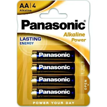 Článková baterie Baterie Panasonic AA LR6-BP4, 4ks Alkaline Power