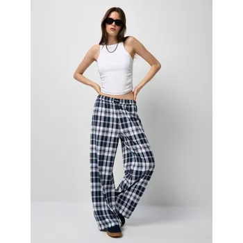 Dámské oblečení Kostkované kalhoty - XS - House - vícebarevná - 479GR-MC3