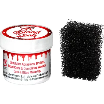 Karnevalový doplněk Falešná krev v kalíšku a houbička