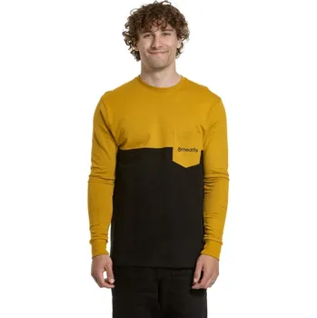 Pánské tričko Pánské tričko s dlouhým rukávem Meatfly Harvey žlutá/černá S