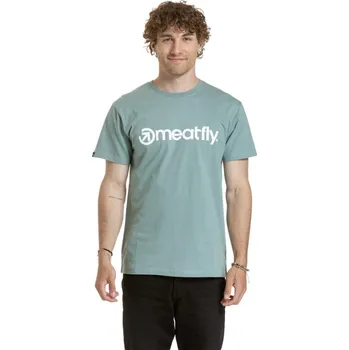 Pánské tričko Pánské tričko Meatfly MF Logo mátová L