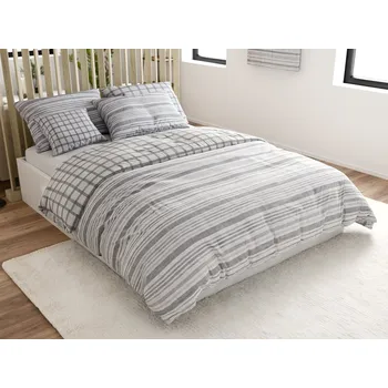 Povlečení Povlečení z Renforcé bavlny LINKY šedé Rozměr povlečení: 70 x 90 cm | 140 x 220 cm