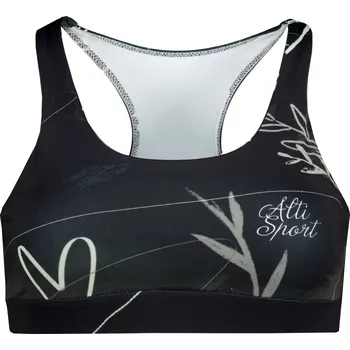 Podprsenka Dámská sportovní podprsenka premium ALTISPORT VOJ/ALW083POD01 ČERNOBÍLÁ XXL