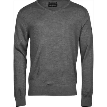 Pánský svetr SVETR výstřih do V 18.6001 grey melange XL