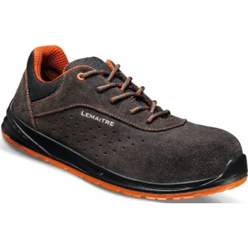 Pracovní obuv POLOBOTKY kompozitní tužinka TRIGGER S1 LOW GRAY SRC šedá-oranžová 44