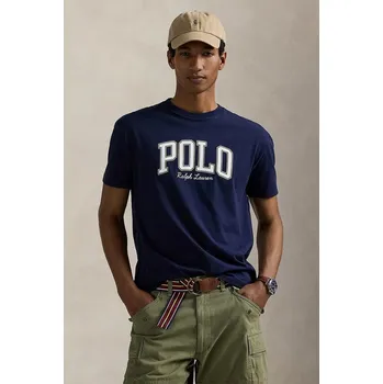Pánské oblečení Bavlněné tričko Polo Ralph Lauren 710P00086 námořnická modř 59X, vel. M
