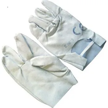 Pracovní rukavice RUKAVICE PYROTECHNICKÉ kožené 21 šedá 9 (L)