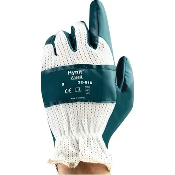 Pracovní rukavice RUKAVICE POVRSTVENÉ nitril (dlaň) HYNIT 32-815 modrá 8