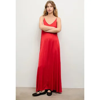 Dámské šaty Šaty Answear.LAB červená barva, maxi 3058.ios 33X, vel. S/M