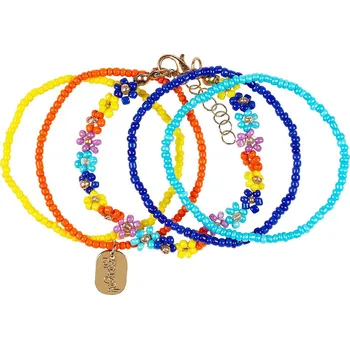 Výtvarná sada Souza! - Náramky Millie flower blue - 5 ks