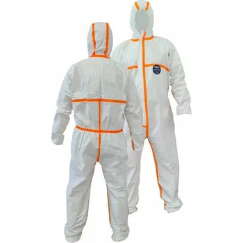 Jednorázový oděv OVERAL pogumovaný POTEX PA/2 bílá 4 (182-188/56-58)