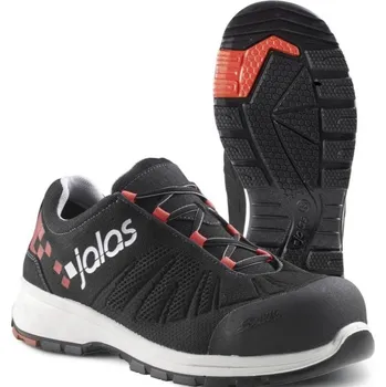 Pracovní obuv POLOBOTKY aluminiová tužinka Jalas ZENIT EVO 7100 S1 ESD SRC černá-červená-bílá 35