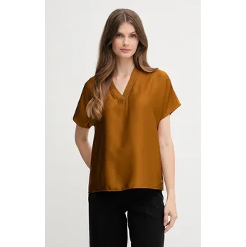 Dámská halenka Halenka Joseph Ribkoff dámská, hnědá barva, hladká, 253921 82X, vel. XL