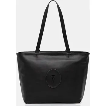 Kabelka Kožená kabelka Trussardi Z644E006025N černá 99X, vel. ONE SIZE