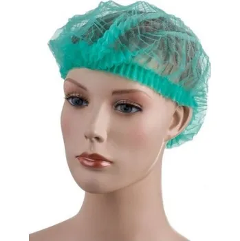 Jednorázový oděv ČEPICE Síťka jednorázová PD-CLIP-G zelená L - 53 cm