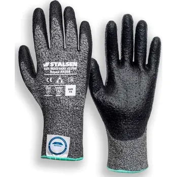 Pracovní rukavice RUKAVICE PROTIŘEZNÉ A TEPELNÁ RIZIKA do 100°C RAYZA RX368 šedá-černá 7 (S)