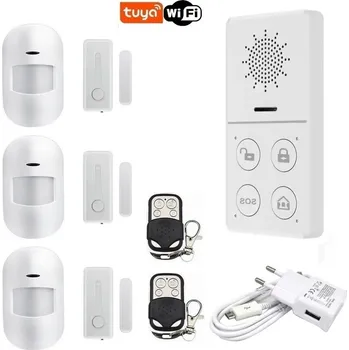 Sada domovního alarmu Mini Wi-Fi alarm TUYA (3+3)