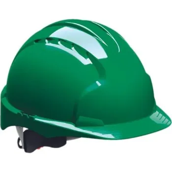 Pracovní přilba PŘILBA JSP EVO3 Mid Peak Wheel Ratchet nevětraná zelená UNI