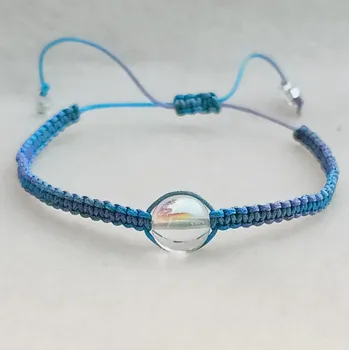 Náramek MagieKorálků.cz Shamballa náramek se skleněným korálkem III. 10160