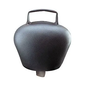 Pastevní zvonec, zvonek pro ovce, kozy, skot plechový ocelově modrý průměr 110 mm