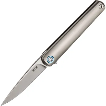 kapesní nůž MKM FLAME Pískovaný titanový rám BÖHLER M390 - DROP POINT MK FL01-TSW