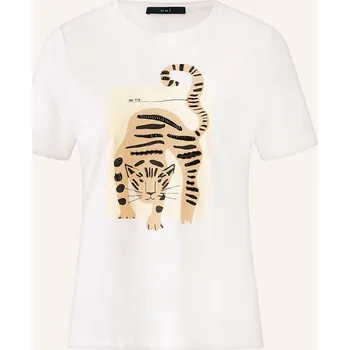 Oui Dámské Tričko S Ozdobnými Kamínky, bílá, 42