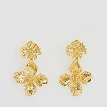 Náušnice Reserved - Náušnice ve tvaru květin - zlatý - 295FD-GLD - 295FD-GLD-ONE