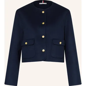 Tommy Hilfiger Dámská Bunda Hranatého Střihu, tmavě modrá, 34