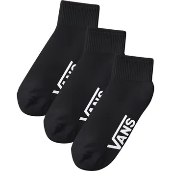 Pánské oblečení ponožky 3 páry VANS Classic Quarter Crew, Black - XL