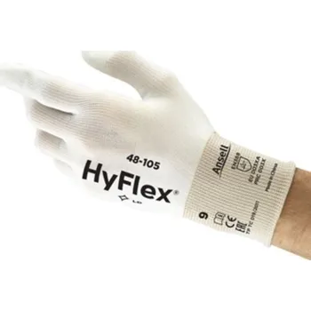 Pracovní rukavice RUKAVICE POVRSTVENÉ PU (prsty) HYFLEX 48-105 bílá 11 (2XL)
