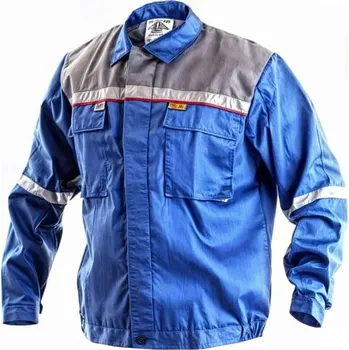 Pánská košile BLŮZA nehořlavá, REF FR7 JAKUB modrá-šedá 60/182