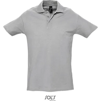 Pánská košile POLOKOŠILE krátký rukáv 100% bavlna jednolíc SPRING II 25.1362 grey melange M