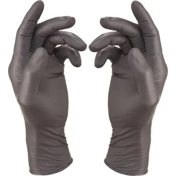 Pracovní rukavice RUKAVICE CHEMICKÉ JEDNORÁZOVÉ nitril / nepudrované TOUCHNTUFF 93-250 šedá 6,5-7 (S)