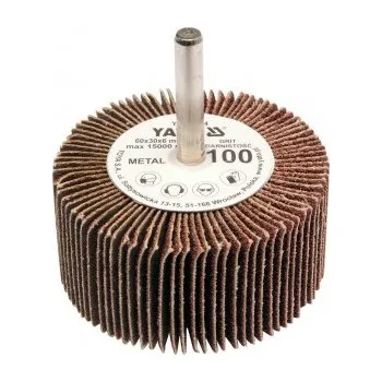 Brusný kotouč Kotouč lamelový radiální 60x30 P-100 s hřídelí 6 mm