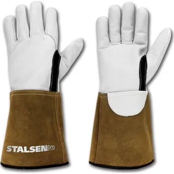 Pracovní rukavice RUKAVICE SVÁŘECÍ kozinka MAGMA MX262 šedá-hnědá 10 (XL)