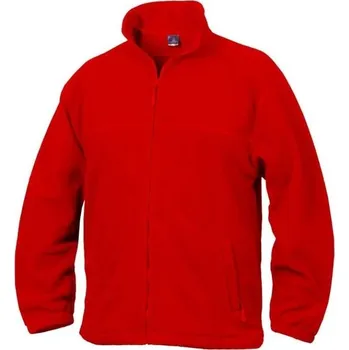 Pánská mikina MIKINA propínací fleece BARRACUDA 280g červená 2XL