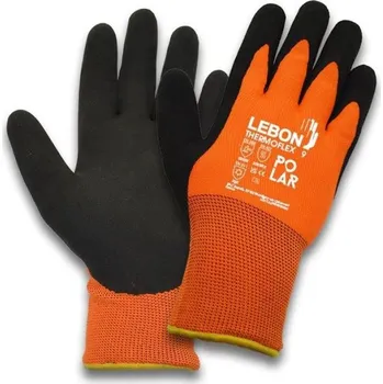 Pracovní rukavice RUKAVICE PROTIŘEZNÉ A TEPELNÁ RIZIKA zimní do 250°C THERMOFLEX oranžová-černá 9 (L)