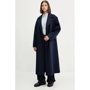 Dámský kabát Kabát s příměsí vlny HUGO Meluma-1_DF 50542299 námořnická modř 59X, vel. 38