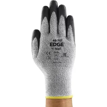 Pracovní rukavice RUKAVICE PROTIŘEZNÉ povrstvené PU EDGE 48-701 šedá 9 (L)