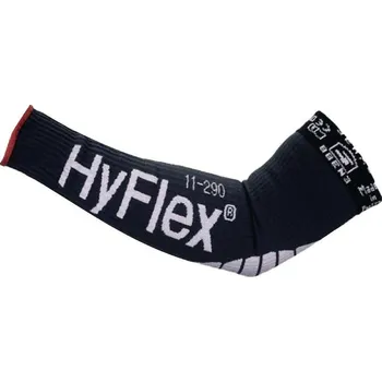 Pracovní rukavice RUKÁVNÍK protiřezný a tepluvzdorný HYFLEX 11-290 bez otvoru na palec černá 18" 457mm WIDE (široký)