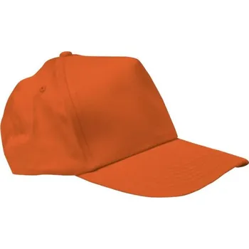 Čepice ČEPICE šestipanelová 100% bavlna 6P oranžová UNI