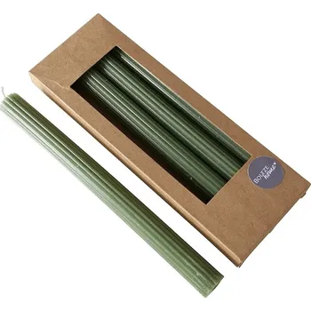 Svíčka Dekorativní svíčka Boltze 25 cm 4-pack zelená barva 2048495 81X
