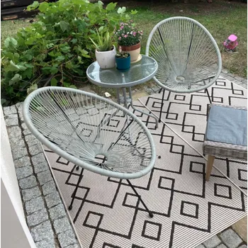 Zahradní stůl Dětské zahradní křeslo z technoratanu MINI KIDS Šedá