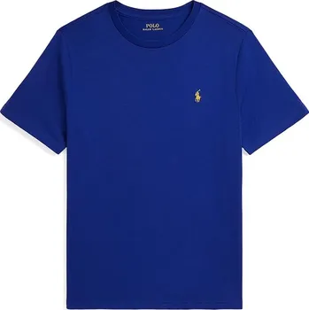 Chlapecké tričko Dětské bavlněné tričko Polo Ralph Lauren modrá barva, 323832904195 57X, vel. 140-149