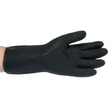 Pracovní rukavice RUKAVICE TECHNICKÉ pryžové 300/0.65 technické černá 7-7,5 (M)